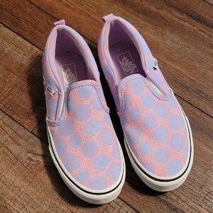 Vans Kids Slip-On Sneakers - Light Purple and Pink